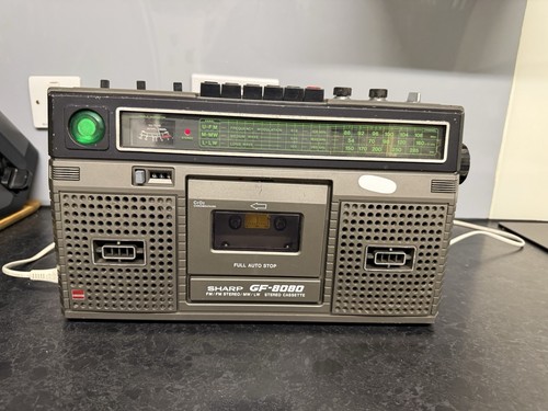 Sharp 8080e vintage boombox - sharp,