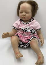 Reborn Girl Doll 20 in high with Closed Eyes in Pink Pyjamas                 B11