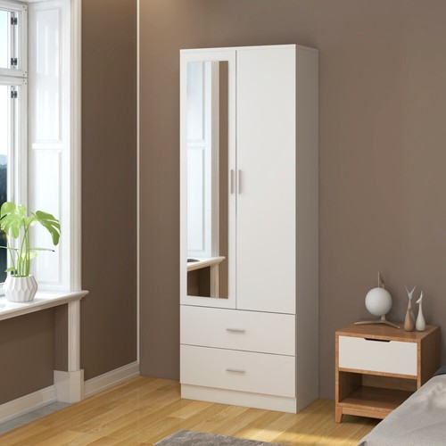 Door mirrored wardrobe 2 - mirrored,