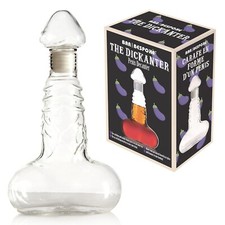 Dickanter Drinks Decanter Novelty Gift Whiskey Liquor Glass Dispenser 500ml UK