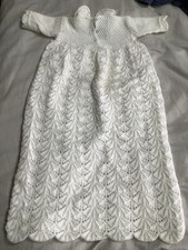Hand Knitted Baby Christening