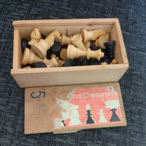 Vintage wooden chess set - set, in
