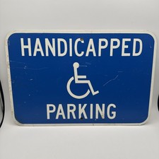 Handicap Parking Sign Aluminum