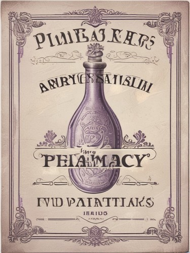 Vintage pharmacy sign french - vintage,