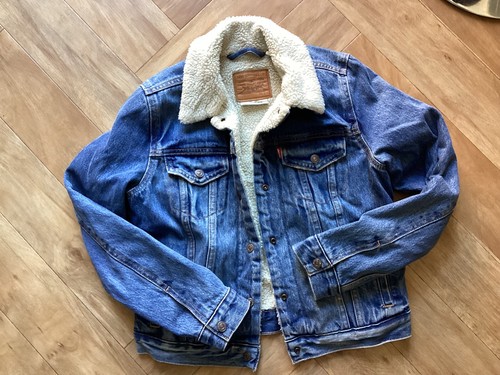Levi denim sherpa fur lined - levi's,