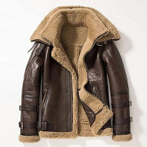 Men brown raf real sheepskin - men's,