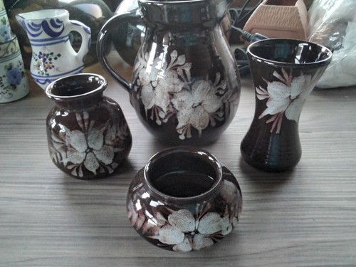 Tenby pottery brown - (4)tenby,