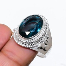 London Blue Topaz Gemstone 925
