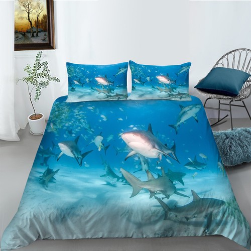 Sharks duvet cover pillowcase - duvet,
