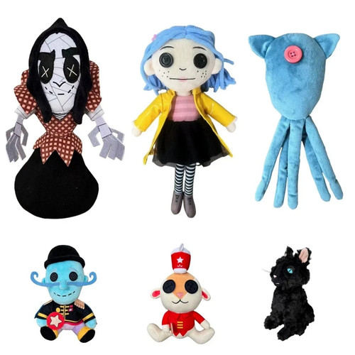 Coraline plush doll soft - coraline,