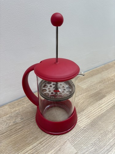 Red filter coffee - filter, glass