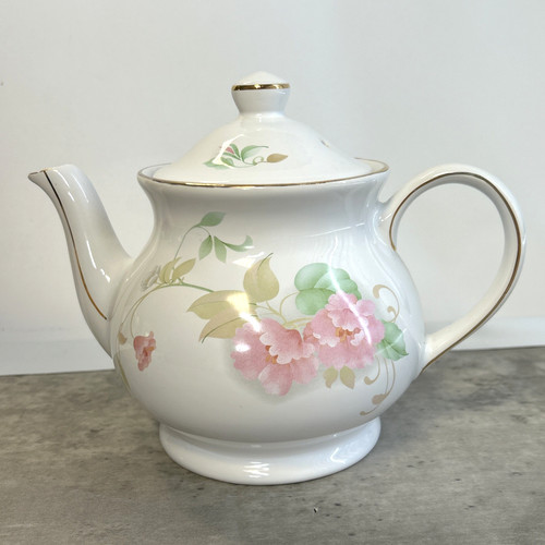 Vintage sadler teapot white - vintage,