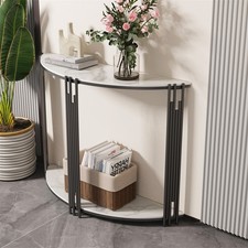 Streamlined Marble Console