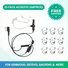 [10x] PTT Acoustic Earpiece