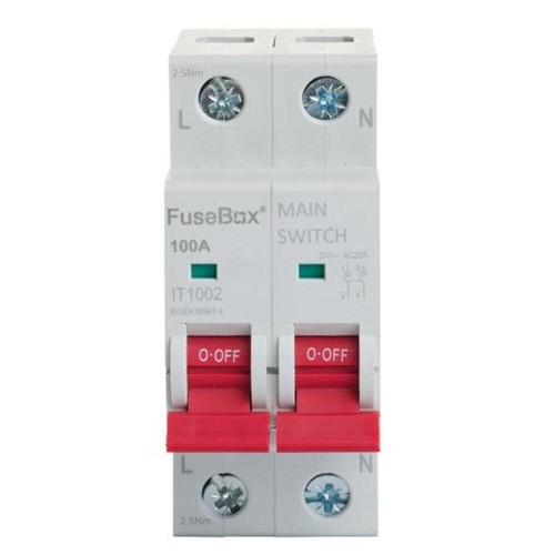 Fusebox it1002 100a double - 100a,