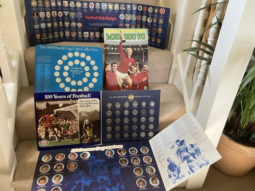 Vintage football coins and
