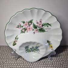 Royal Worcester "Worcester Herbs" Shell Crudite Dish.