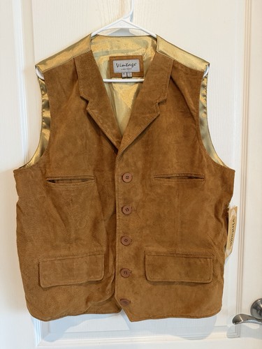 Vintage leather genuine suede - leather,