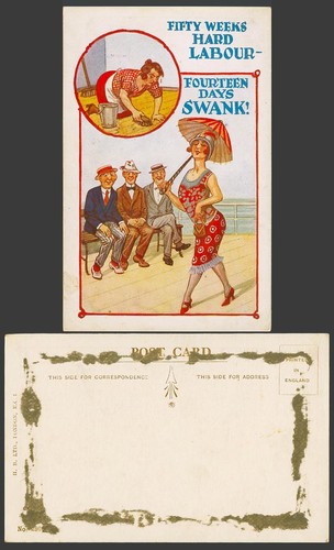 Seaside comic humour - woman, 50