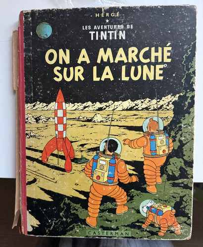Hergé tintin marché sur - a,