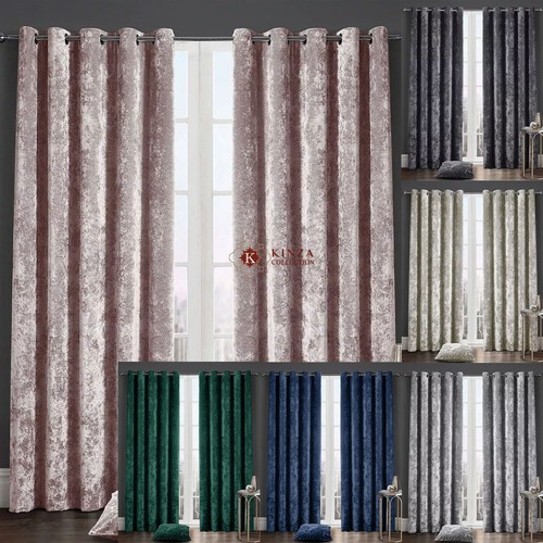 Luxury crushed velvet curtains - velvet,