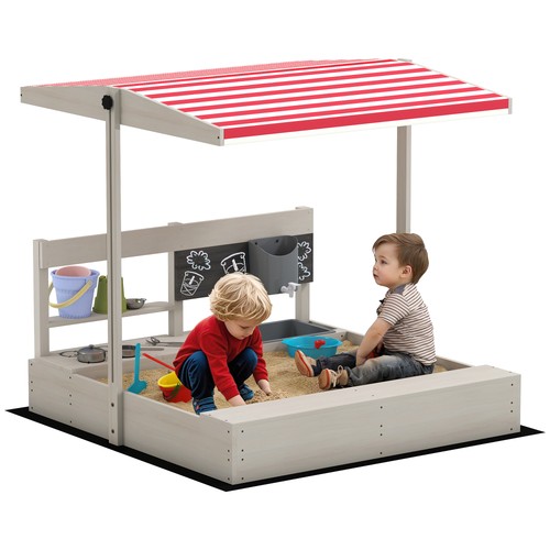 Outsunny kids wooden - wooden, sandbox