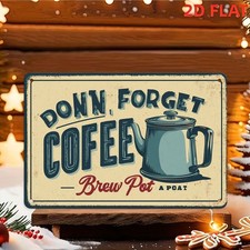 Don't Forget Coffee Metal Tin
