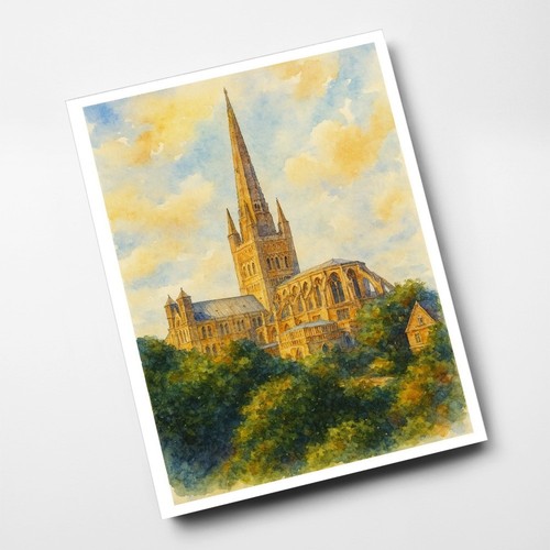 Print norwich cathedral - print,