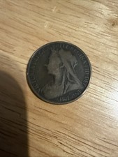 1899 One Penny Queen Victoria.