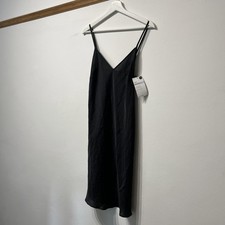 BNWT M & S Black Satin Full