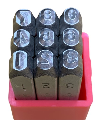 3mm number stamps jewellery - 3mm,
