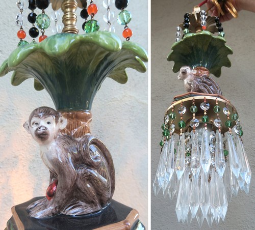 Monkey ceiling canopy - , brass