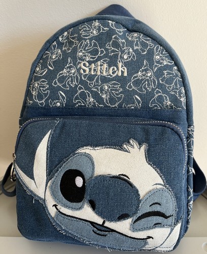 Stitch blue denim - denim, backpack