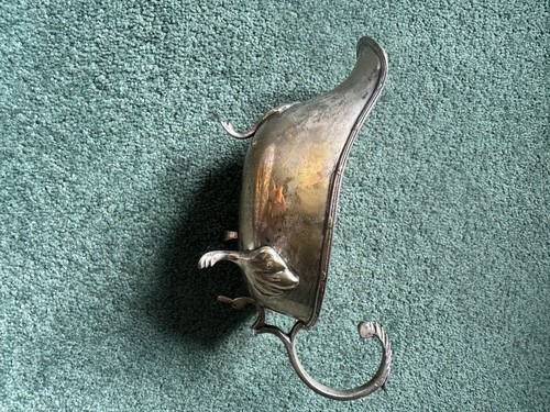 Vintage silver plated gravy - silver,