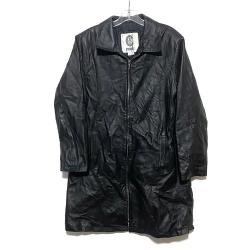 Cag comint vtg leather trench - cag,