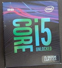 Intel Core i5-9600K Unlocked.