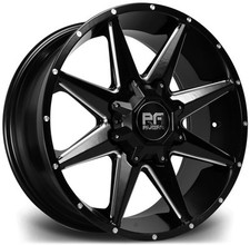 Alloy Wheels 18" Riviera RX200 Black Polished Face For Nissan Navara [D22] 97-04