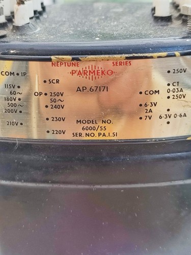 Mains transformer for valve - mains,