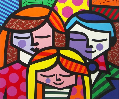 Romero britto family - romero,