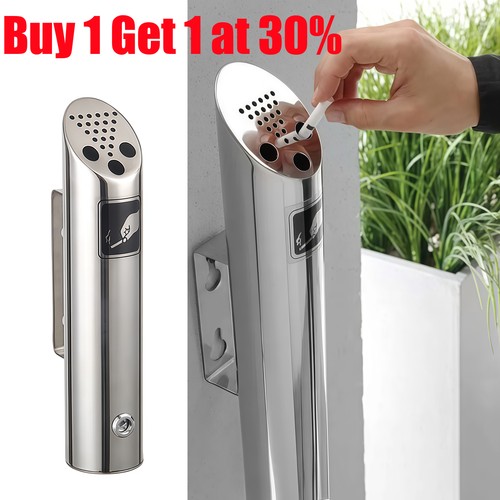 Outdoor cylinder ashtray wall - outdoor,