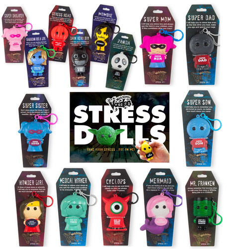 Voodoo doll keyring stress - doll,