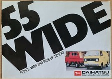 DAIHATSU 55 WIDE fold out Sales Brochure/Poster. Van & Pick-up