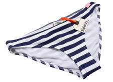 SUPERDRY Marine Stripe Bikini Bottom Swimwear Women's LARGE Stretchy Lined
