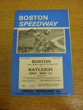 31/03/1974 Speedway Programme