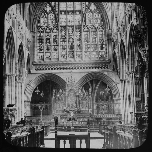 Glass magic lantern slide - glass,