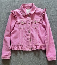 Next Girls pink Denim Jacket