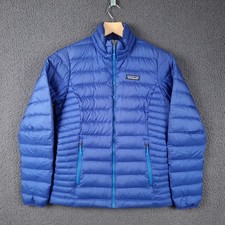 PATAGONIA Down Sweater Jacket Womens XS Blue Puffer Quilted Insulated