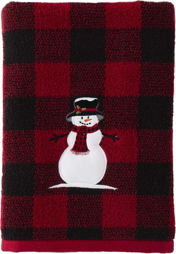 Woodland winter snowman bath - woodland,