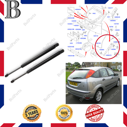 Tailgate boot gas struts - tailgate,