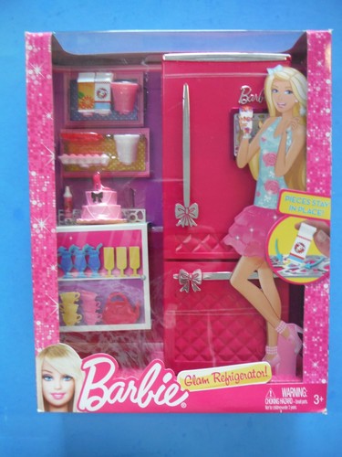 Barbie glam refrigerator - barbie,
